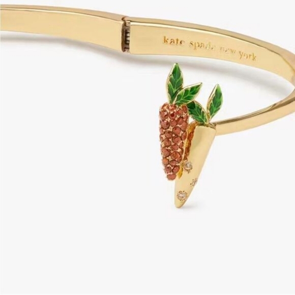 Kate Spade NEW Harvest Timevegetable bracelet hinge cuff - Picture 5 of 9